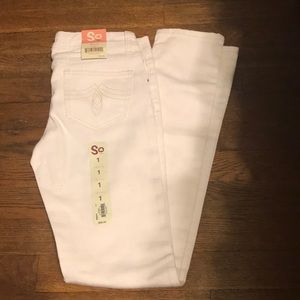 So White Skinny Jeans Size 1
